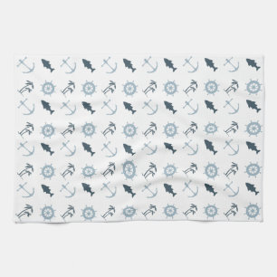 Linge De Cuisine Bleu marin