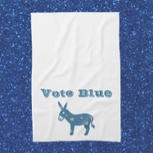 Bleu mou Coeur âne VOTE BLEU