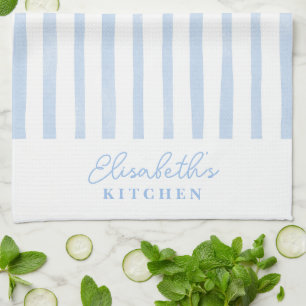 Linge De Cuisine Bleu Pastel