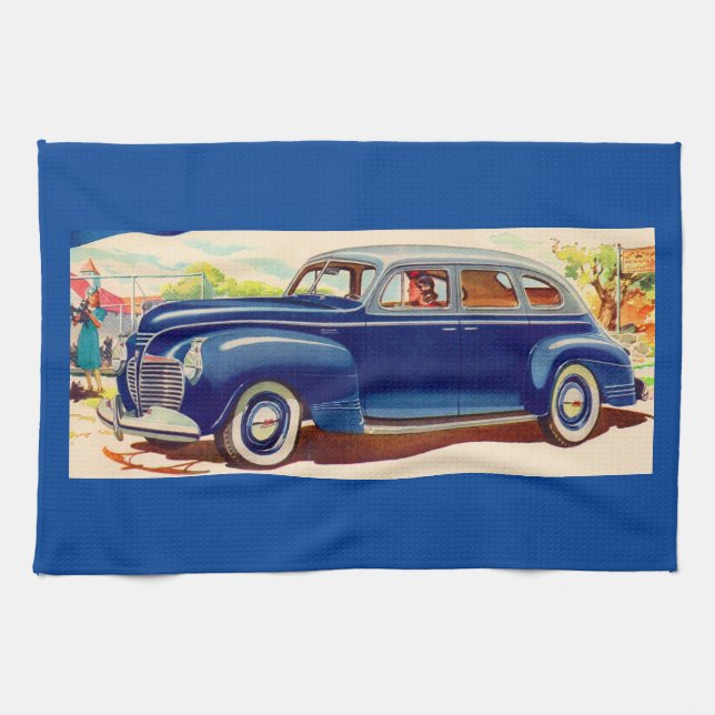 Linge De Cuisine bleu Plymouth 1941 (Horizontal)