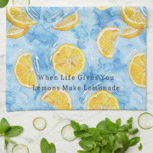 Linge De Cuisine Bleu Quand La Vie Vous Donne Des Citrons Limonade