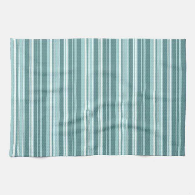 Linge De Cuisine Bleu vert Turquoise (Horizontal)