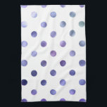 Linge De Cuisine Bleu violet violet métal Faux Foil Polka point<br><div class="desc">Utilisez notre modèle cool, artwork, photo, graphique ou illustration, puis ajoutez un nom, un texte, un devis ou un monogramme pour créer votre propre tissu de plat personnalisé ou monogrammé. Cliquez sur le bouton "Customisez-le !" pour le rendre totalement customisé. Ces serviettes de table ou ces vêtements sont de grands...</div>