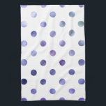 Linge De Cuisine Bleu violet violet métal Faux Foil Polka point<br><div class="desc">Utilisez notre modèle cool, artwork, photo, graphique ou illustration, puis ajoutez un nom, un texte, un devis ou un monogramme pour créer votre propre tissu de plat personnalisé ou monogrammé. Cliquez sur le bouton "Customisez-le !" pour le rendre totalement customisé. Ces serviettes de table ou ces vêtements sont de grands...</div>