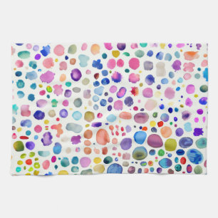 Linge De Cuisine Blobs aquarelle