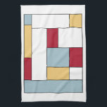 Linge De Cuisine Blocs de couleur rouge bleu jaune du milieu du siè<br><div class="desc">Cette fabuleuse serviette de cuisine moderne du milieu du siècle présente des blocs de couleur rectangulaires en bleu,  rouge,  jaune,  blanc et noir. Ajoutez un peu de plaisir à votre cuisine !</div>