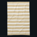 Linge De Cuisine Blonde bandes neutres<br><div class="desc">Motifs à bandes horizontales dans une palette de couleurs chaudes et neutres.</div>