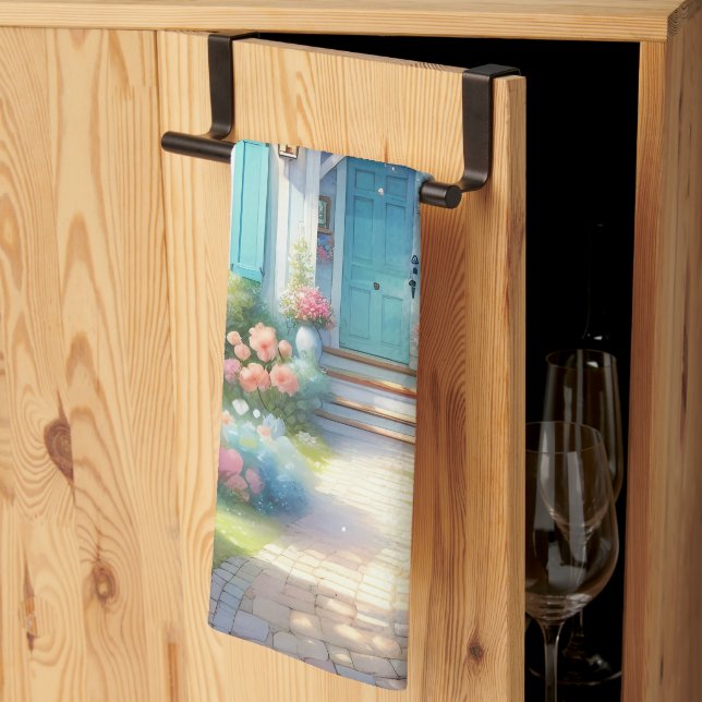 Linge De Cuisine Blossom Lane Blue Cottage Garden (Pliage en tiers)