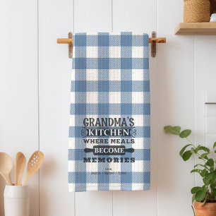 Linge De Cuisine Blue Grandma Repas Devenir Souvenirs Cuisine Servi
