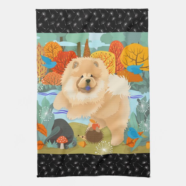 Linge De Cuisine BLUEBIRDS OF HAPPINESS CHOW Cuisine ou Montrer ser (Vertical)