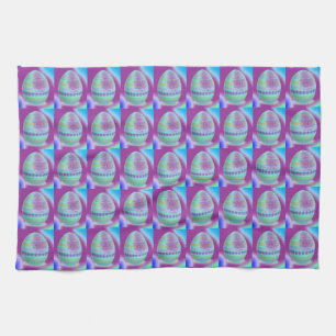 Linge De Cuisine Blues d'oeufs de Pâques