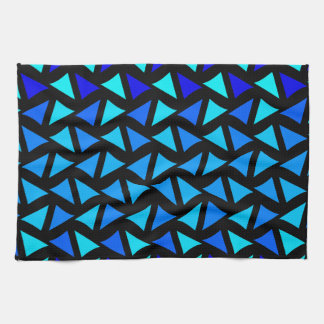 Linge De Cuisine Blues Motif Abstrait
