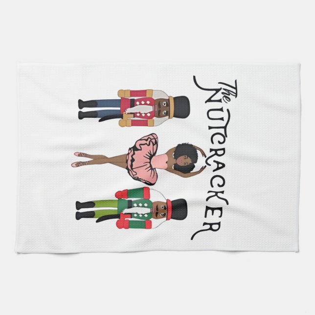 Linge De Cuisine Boca Raton Black Nutcracker Funny Christmas  (Horizontal)