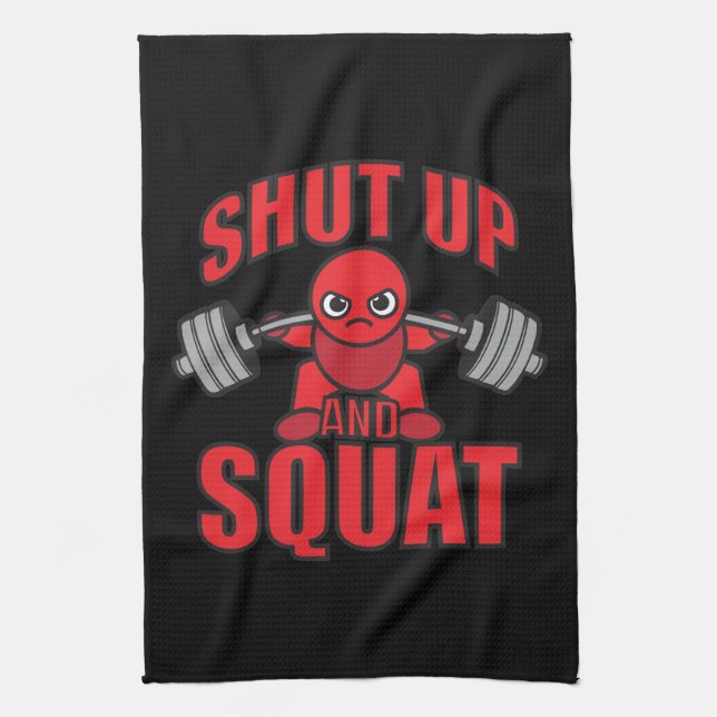 Linge De Cuisine Bodybuilding - Shut Up And Squat - Kawaii Leg Day (Vertical)