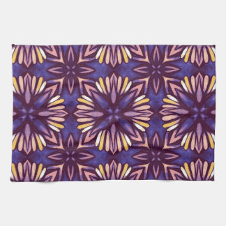 Linge De Cuisine Boho Blossom : Motif Floral Artistique Violet