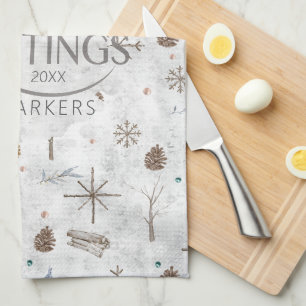 Linge De Cuisine Boho Twigs & Pinecone Christmas ID986