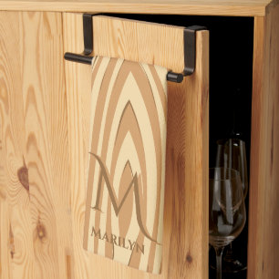 Linge De Cuisine Bois Brown rustique Nom initial
