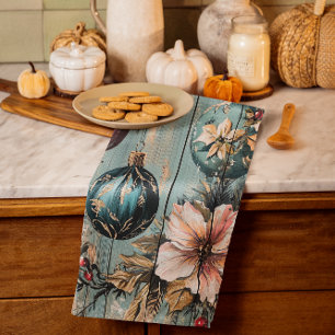 Linge De Cuisine Bois rustique de ferme de Noël de campagne vintage
