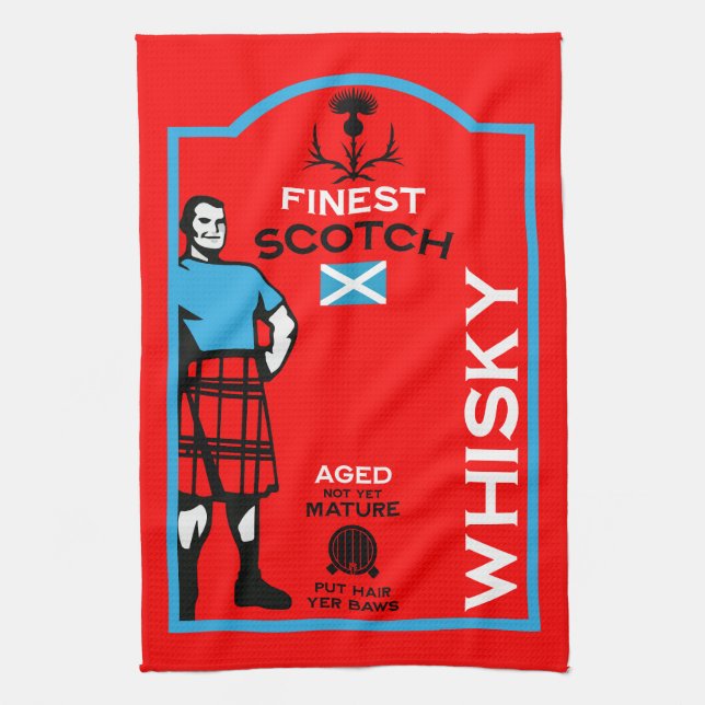 Linge De Cuisine Boisson à whisky écossais (Vertical)