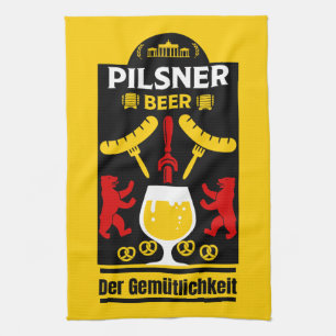 Linge De Cuisine Boissons allemandes de bière Pilsner