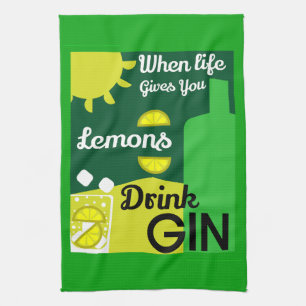 Linge De Cuisine Boissons Gin Love Gin Décor Service de barre