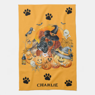 Linge De Cuisine Boîte de la saison effrayante Boxer Halloween Citr