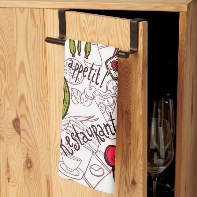 Linge De Cuisine Bon Appétit  (Pliage en tiers)