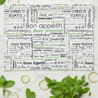 Bon appetit dans d'autres langues - vert