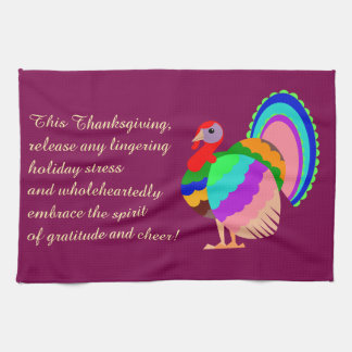 Linge De Cuisine Bon thanksgiving. Fleurs design polonaises.