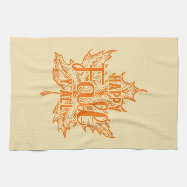 Linge De Cuisine Bon thanksgiving Happy Fall Yall (Horizontal)