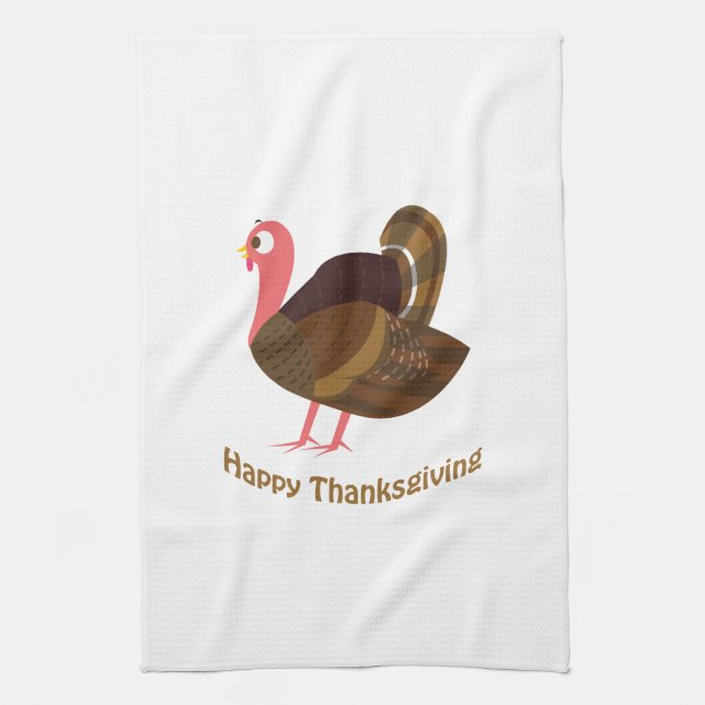 Linge De Cuisine BON THANKSGIVING ! Turquie mignonne (Vertical)