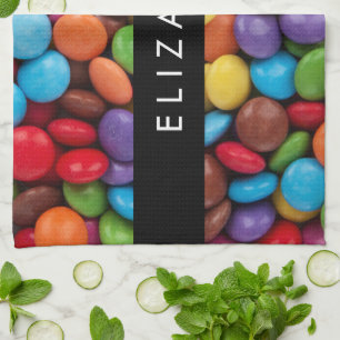 Linge De Cuisine Bonbons Colorés, Boutons De Bonbons, Sucres, Votre