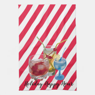 Linge De Cuisine Bonbons de Noël canne heureuse