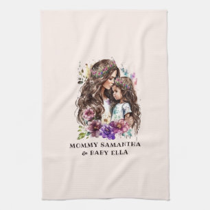 Linge De Cuisine Bond adorable maman et fille (7)
