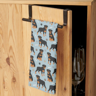 Linge De Cuisine Bones et pattes de chien Rottweiler