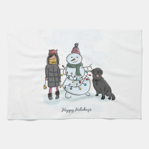 Linge De Cuisine Bonhomme de neige