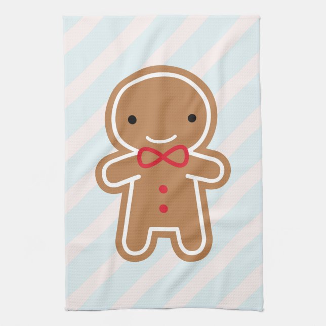 Linge De Cuisine Bonhomme en pain d'épice mignon de Kawaii de (Vertical)
