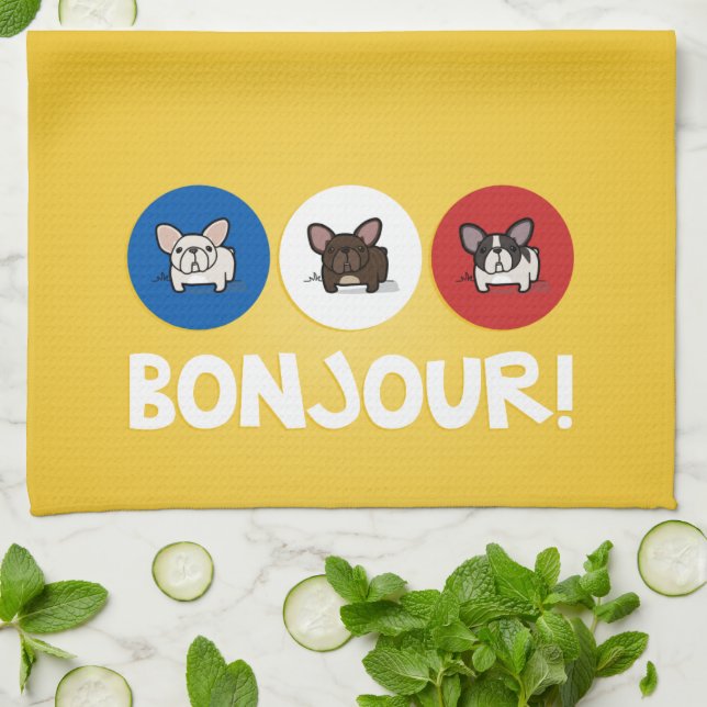 Linge De Cuisine Bonjour ! (Plié)