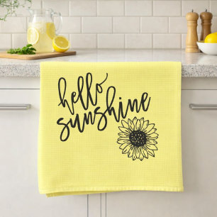 Linge De Cuisine Bonjour Tournesol Soleil