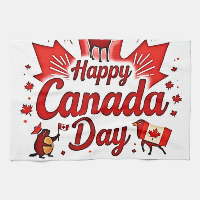 Linge De Cuisine Bonne fête du Canada ! (Horizontal)