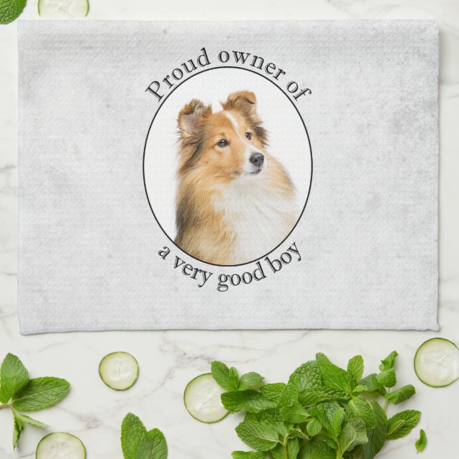 Linge De Cuisine Bonne Sheltie Garçon (Plié)