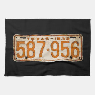 Linge De Cuisine Bonnie & Clyde License Plate