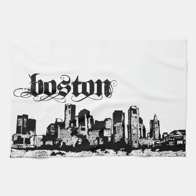 Linge De Cuisine Boston a mis dessus pour votre ville (Horizontal)