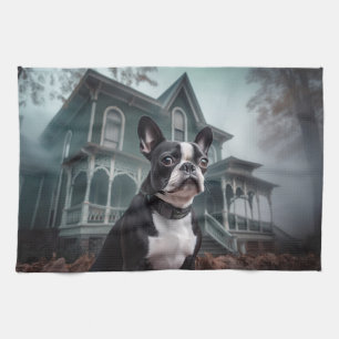 Linge De Cuisine Boston Terrier Halloween effrayant