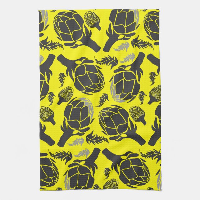 Linge De Cuisine Botanical Artichoke Art Home Decor (Vertical)