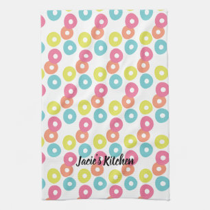 Linge De Cuisine Boucles Flottantes de Céréales Pastel Foodie Moder