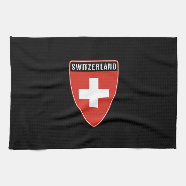 Linge De Cuisine Bouclier suisse (Horizontal)
