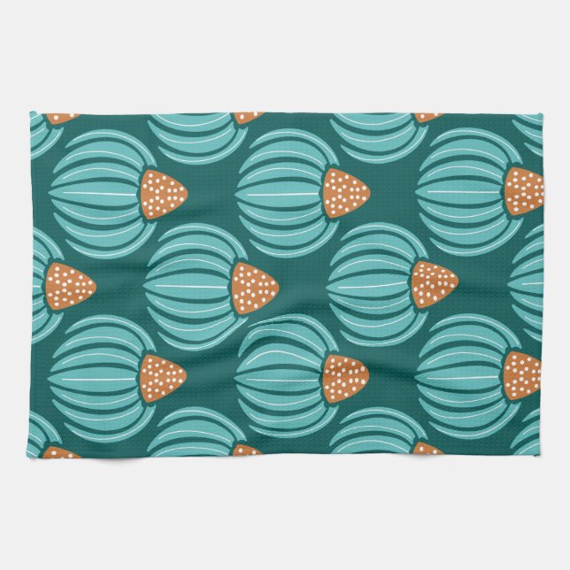 Linge De Cuisine Boud Whimsy vert - Bleu (Horizontal)