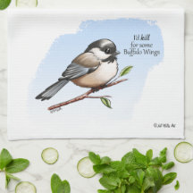 BOUFFÉE DE CHICKADEE AILES de Jeff Willis Art
