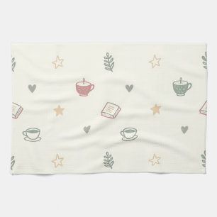 Linge De Cuisine Bougie de livres de thé cosy à motif doux